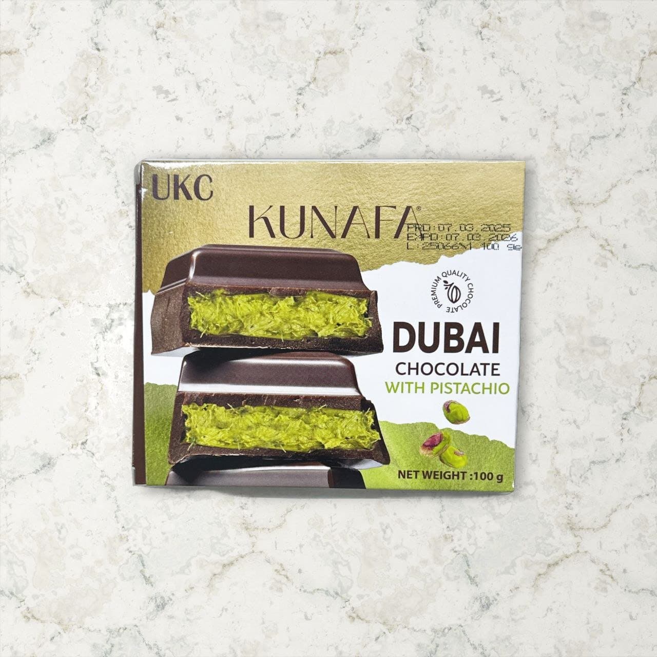 Kunafa Dubai Chocolate with Pistachio 100g