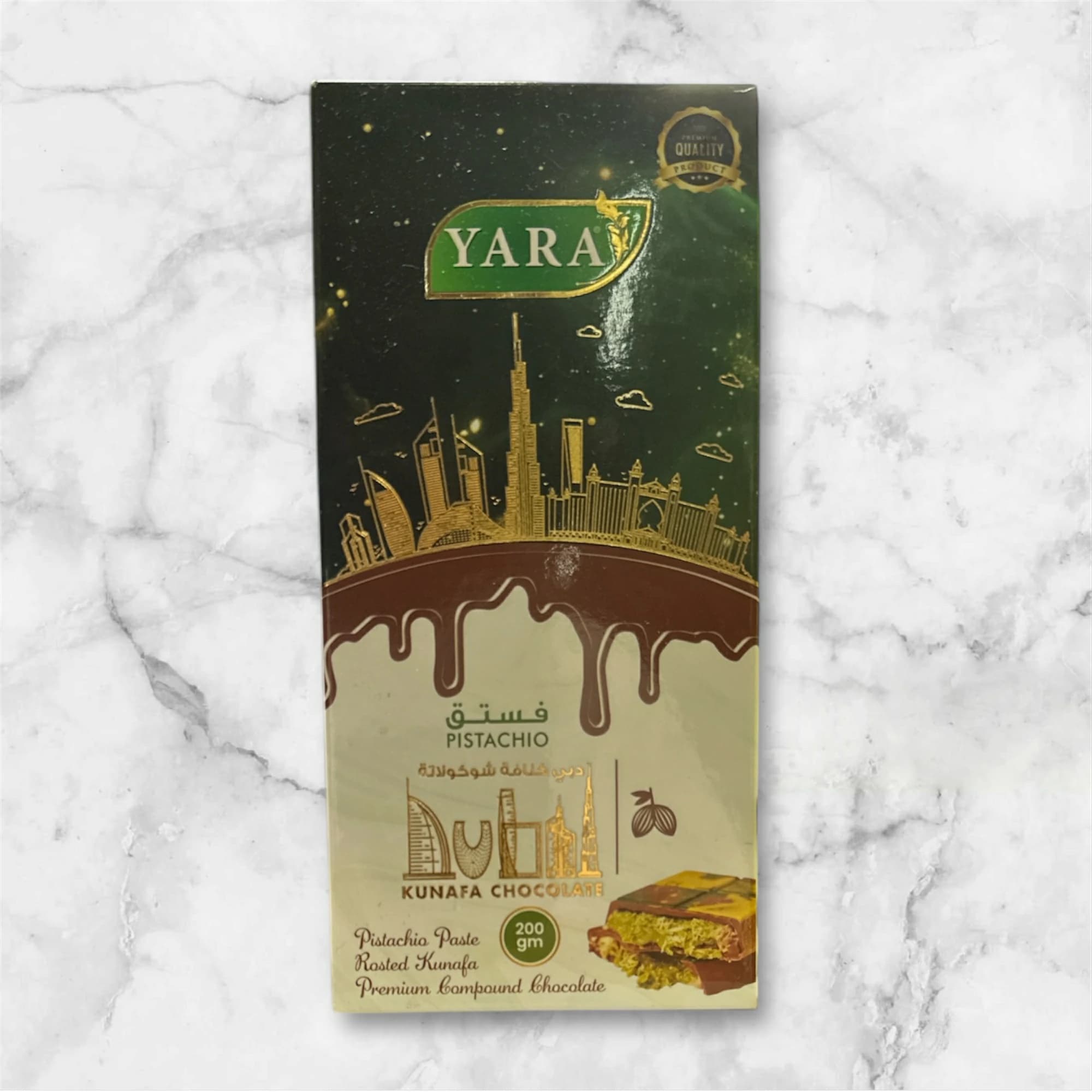 Yara Kunafa Pistachio Chocolate 100g